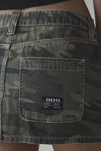 BDG Carpenter Low-Rise Camo Micro Mini Skirt