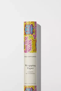 Red Cap Cake & Confetti Wrapping Paper
