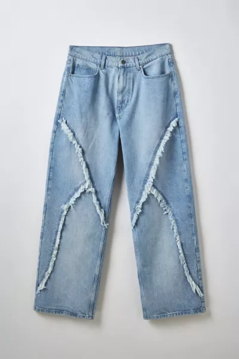 BDG Nitro Frayed Trim Baggy Fit Jean
