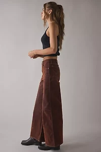 Wrangler Velour Denim 5-Pocket Wide Leg Trouser