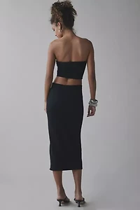 UO Oasis Knit Tube Top & Midi Skirt 2-Piece Set