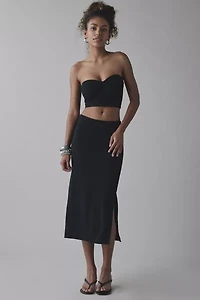 UO Oasis Knit Tube Top & Midi Skirt 2-Piece Set