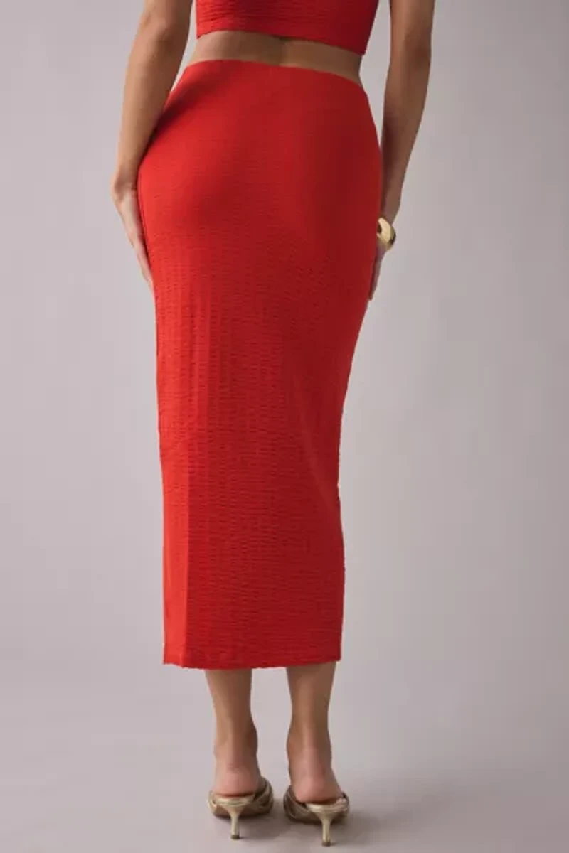 UO Oasis Knit Tube Top & Midi Skirt 2-Piece Set