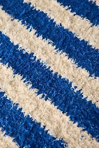 Vertical Cabana Striped Shag Rug