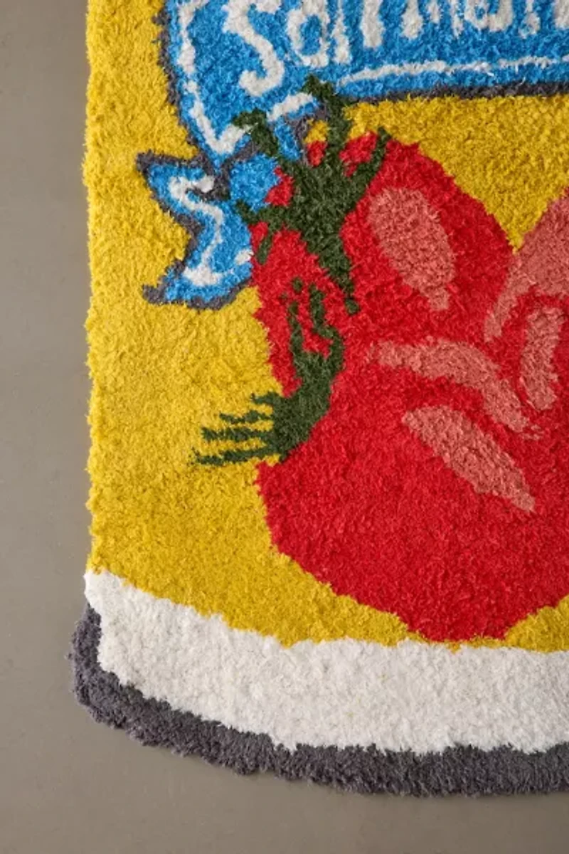 San Marzano Tomato Can Shape Tufted Shag Rug