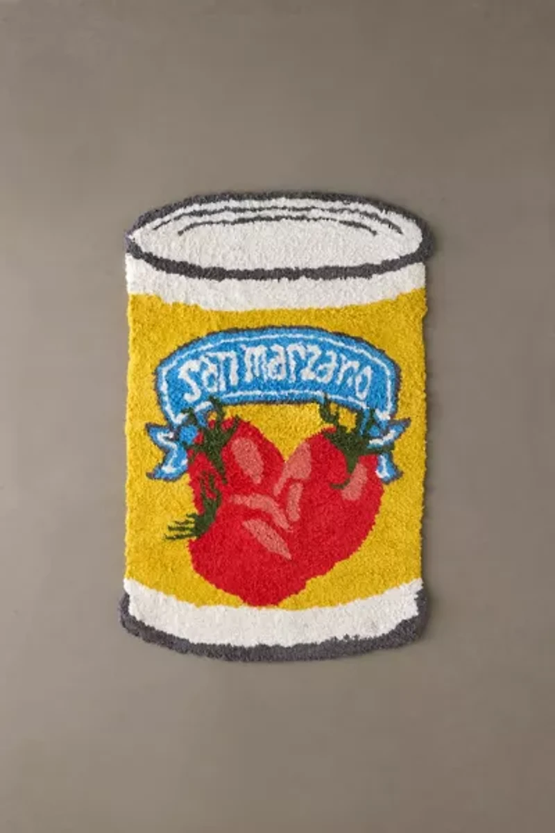 San Marzano Tomato Can Shape Tufted Shag Rug