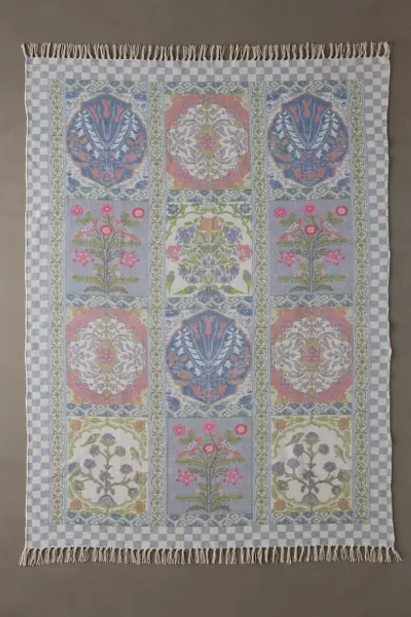 Ilona Floral Tile Printed Rug
