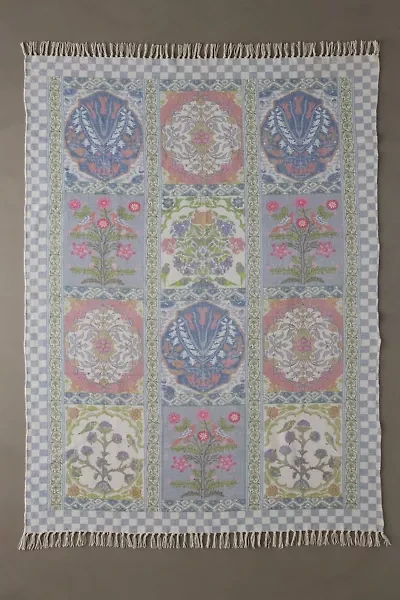 Ilona Floral Tile Printed Rug