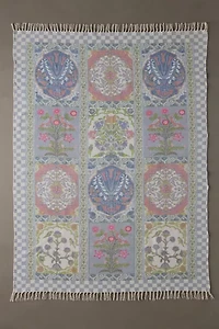 Ilona Floral Tile Printed Rug