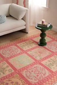 Ilona Floral Tile Printed Rug