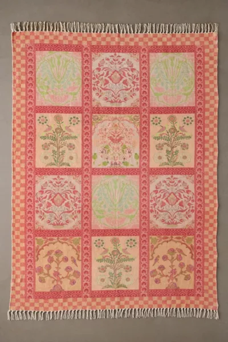 Ilona Floral Tile Printed Rug