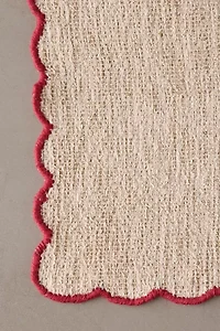 Lily Scalloped Edge Jute Rug