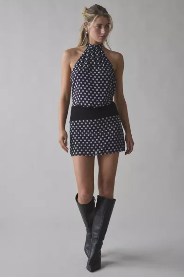 Motel Valina Polka Dot Halter Mini Dress at Mall of America in  Bloomington, MN