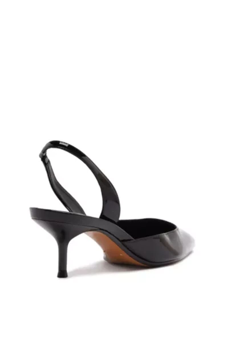 Schutz Paola Leather Mid Kitten Heel