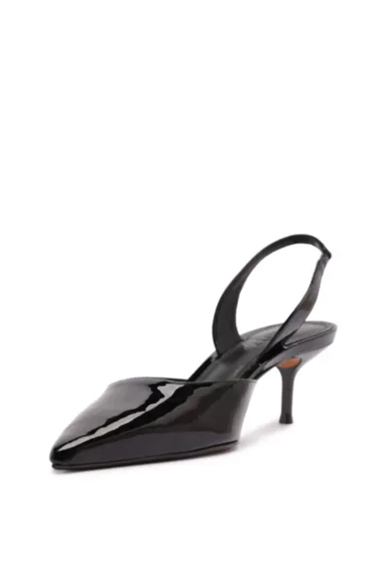 Schutz Paola Leather Mid Kitten Heel