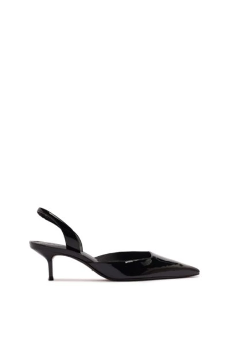 Schutz Paola Leather Mid Kitten Heel