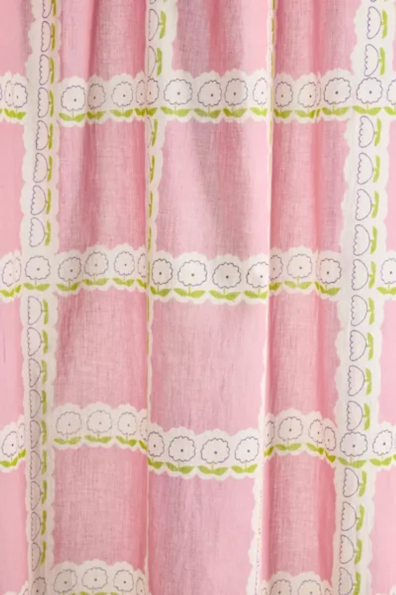 Briar Grid Patterned Window Panel