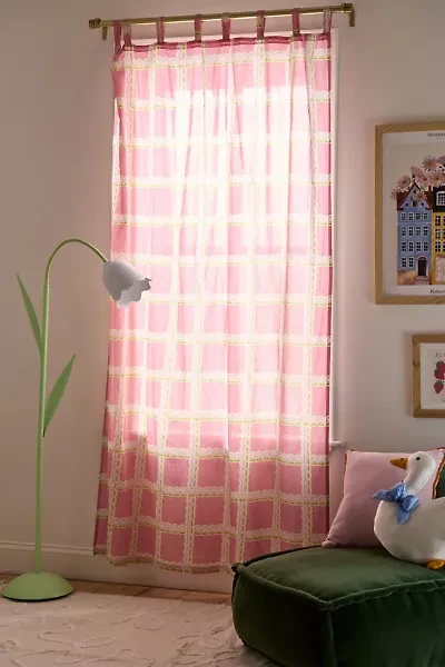 Briar Grid Patterned Window Panel