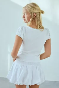 Motel Ilias Lace-Trim Corset Top