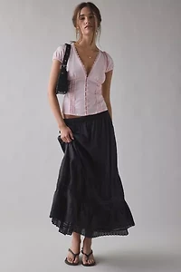 Motel Ilias Lace-Trim Corset Top