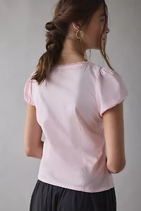Motel Ilias Lace-Trim Corset Top