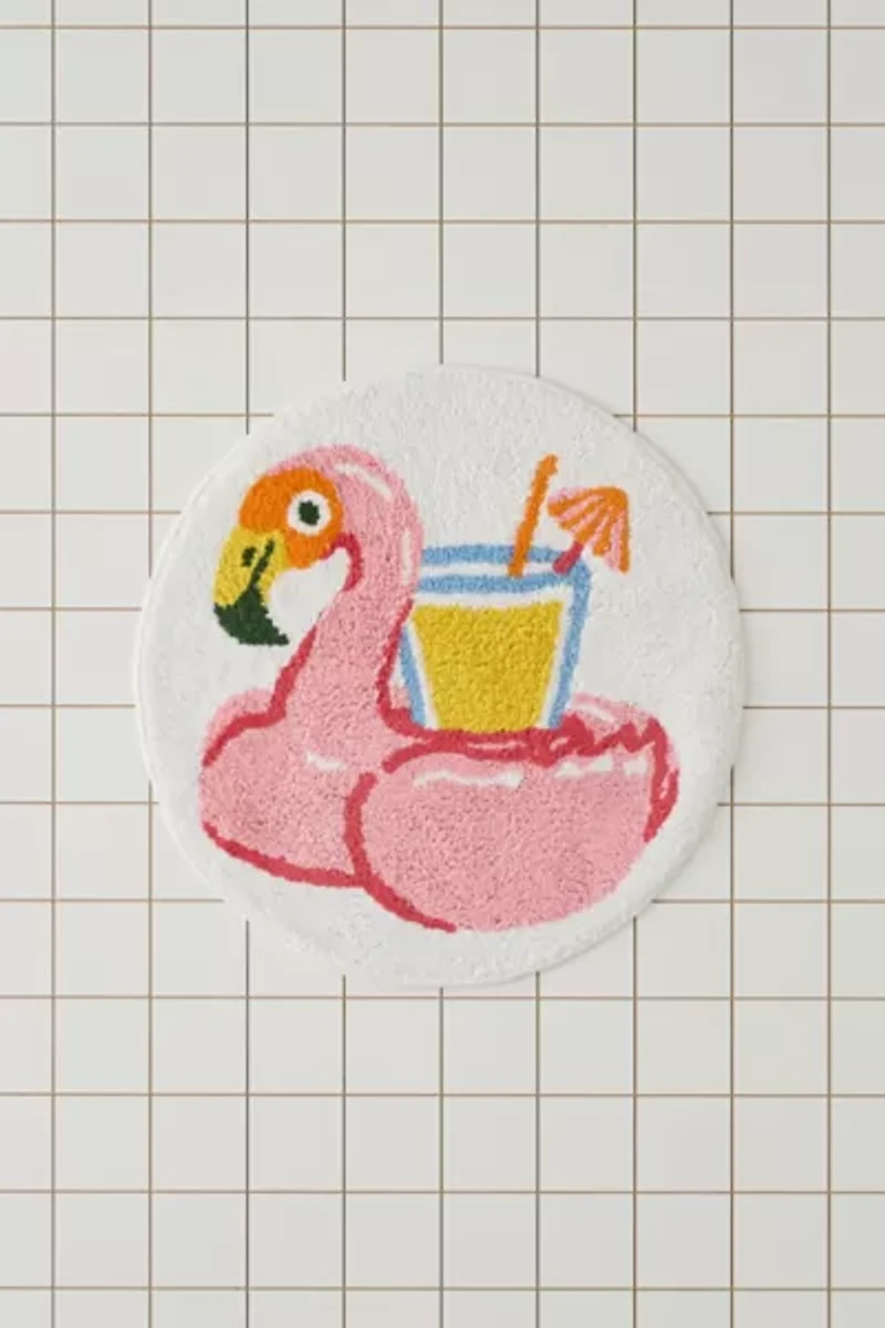 Tropical Vacay Round Tufted Bath Mat