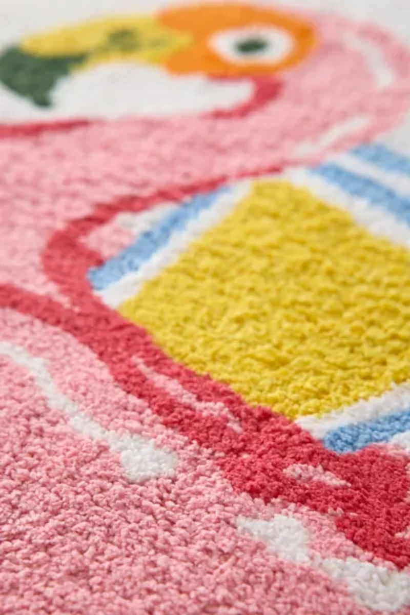 Tropical Vacay Round Tufted Bath Mat