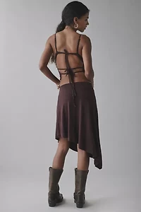 UO Sasha Open-Back Tank Top & Asymmetric Midi Skirt Knit Set