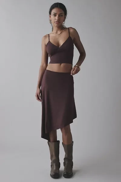 UO Sasha Open-Back Tank Top & Asymmetric Midi Skirt Knit Set
