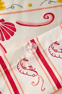 Porto Tile Patterned Duvet Cover Set