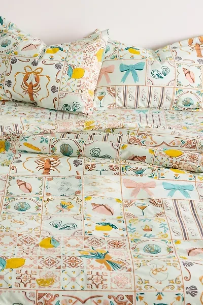 Porto Tile Duvet Cover Set