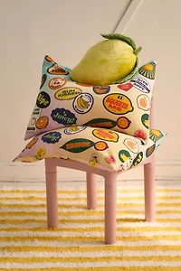 Fruit Sticker Patterned Sham Set