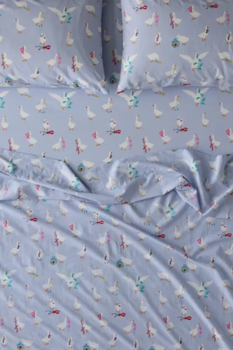 Cheeky Goose Core Patterned Sheet Set