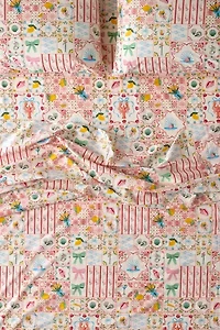 Porto Tile Patterned Sheet Set