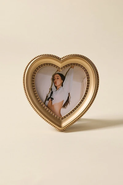 Ornate Heart Shaped 4x4 Picture Frame