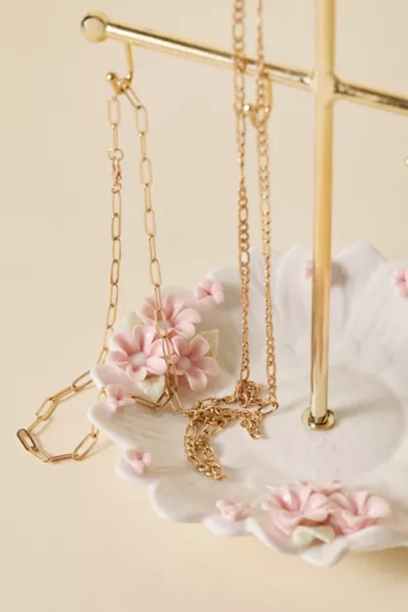 Ornate Icon Ceramic Jewelry Stand