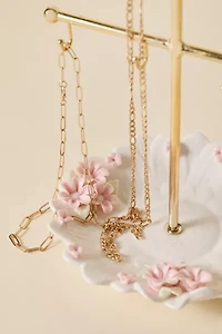 Ornate Icon Ceramic Jewelry Stand