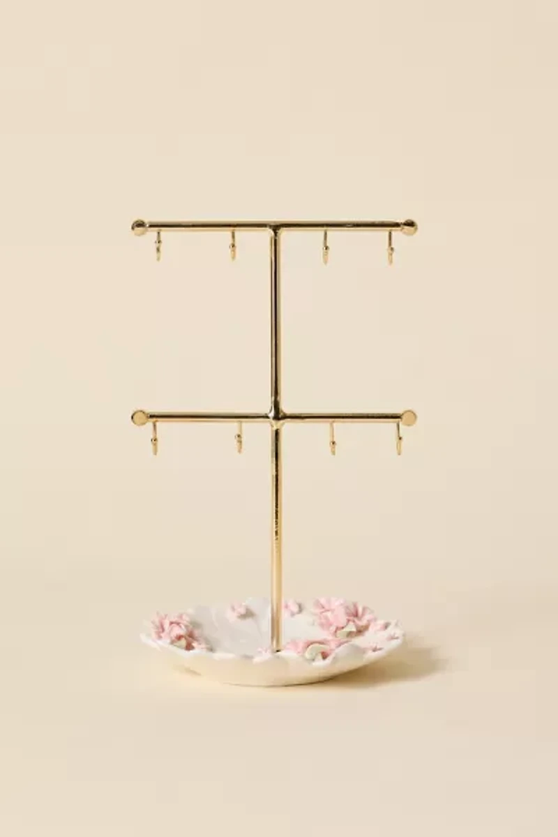 Ornate Icon Ceramic Jewelry Stand