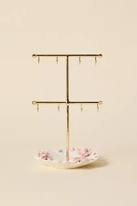 Ornate Icon Ceramic Jewelry Stand