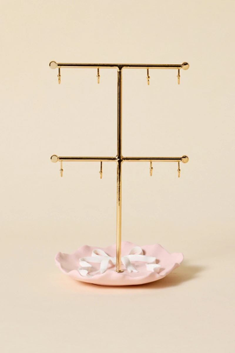 Ornate Icon Ceramic Jewelry Stand