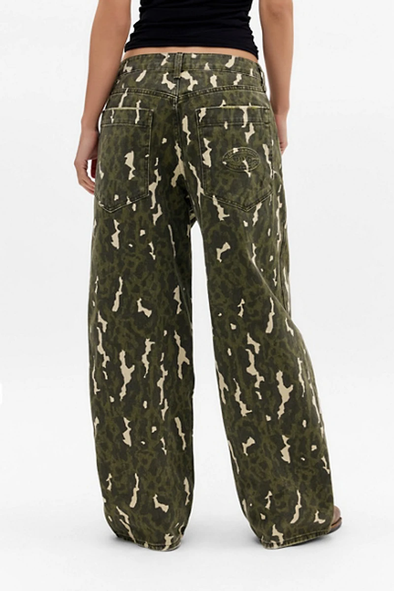 BDG Jaya Animal Camo Baggy Boyfriend Jeans