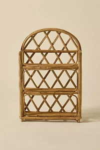 Rose 3-Tiered Rattan Storage Shelf