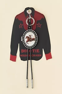 Bolo Tie Pendant Mirror Keychain