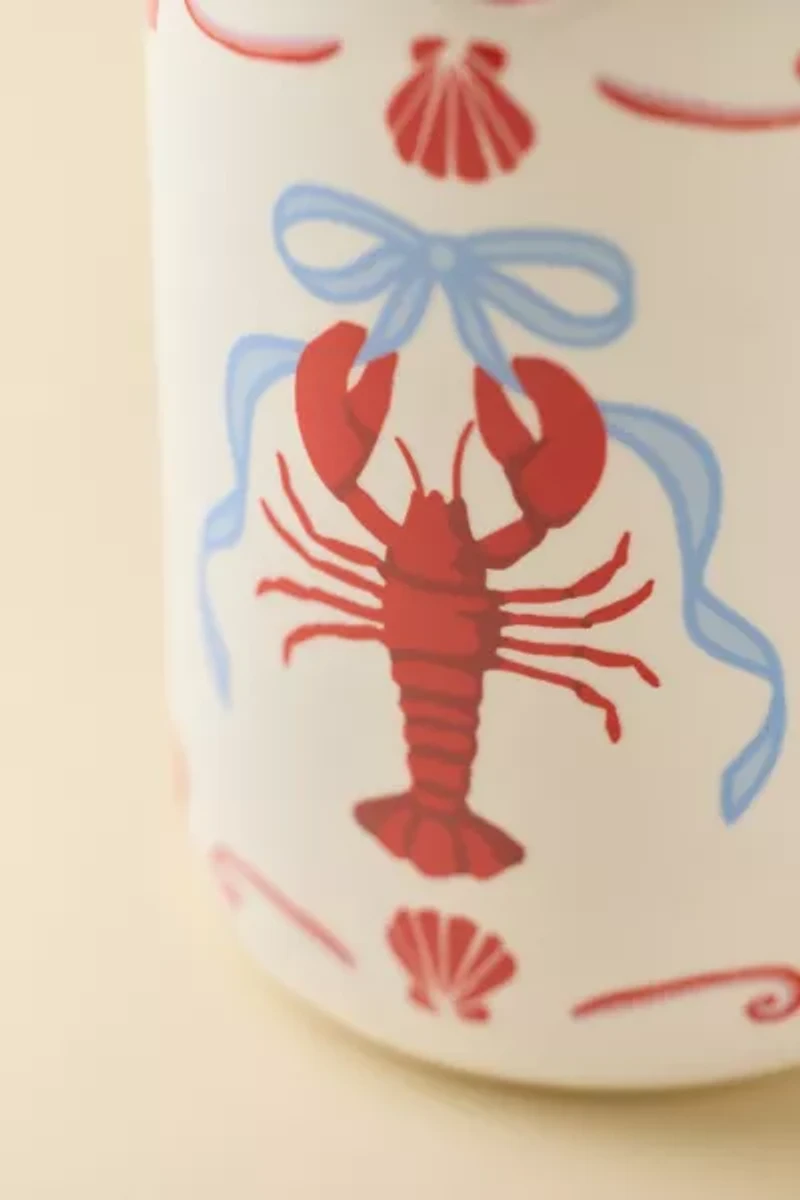 Emily Scalloped Ceramic Utensil Holder