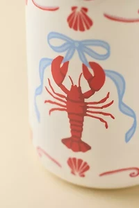 Emily Scalloped Ceramic Utensil Holder