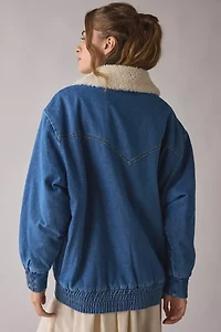 Wrangler Oversized Denim Bomber Jacket