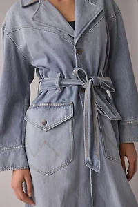 Wrangler Long Denim Trench Coat