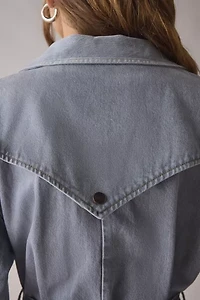 Wrangler Long Denim Trench Coat