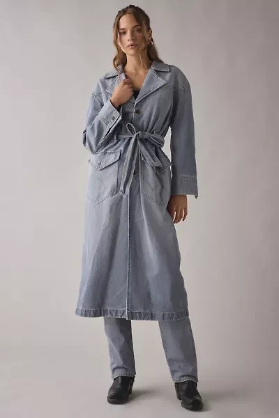 Wrangler Long Denim Trench Coat