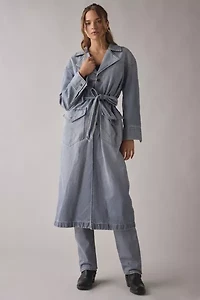 Wrangler Long Denim Trench Coat